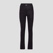 Pantalon ajusté denim noir femme