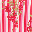 Robe courte &eacute;vas&eacute;e manches 3/4 rose femme