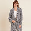 Veste ouverte doublée bleu marine femme