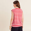 T-shirt manches courtes rouge femme
