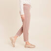 Pantalon coupe mom 7/8&egrave;me taupe femme