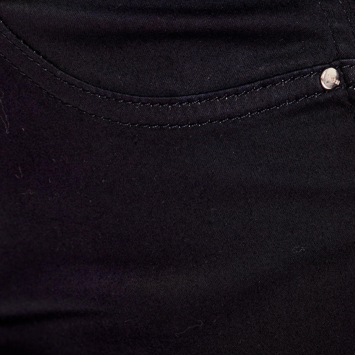 Pantalon ajusté réversible noir femme