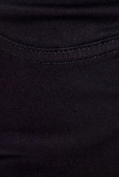 Pantalon ajusté réversible noir femme