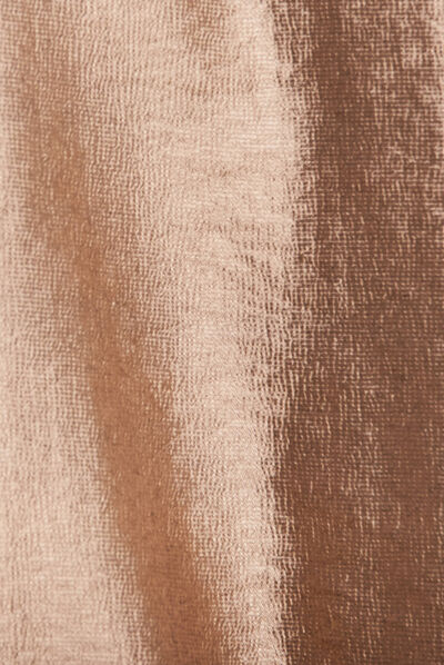 Veste réversible métallisée beige femme