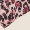 Foulard fin avec brillance bordeaux femme