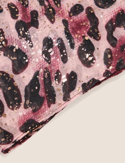 Foulard fin avec brillance bordeaux femme