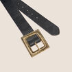 Ceinture large noir femme