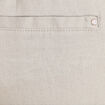 Pantalon coupe chino en lin ceintur&eacute; vert clair femme