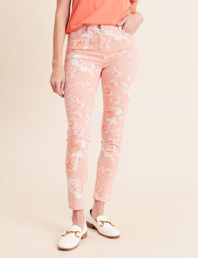 Pantalon magique Le L&eacute;ger coupe ajust&eacute;e orange femme