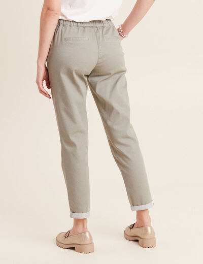 Pantalon jogger 7/8ème vert clair femme