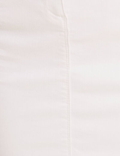 Jupe droite blanc femme