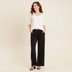 Blouse manches 3/4 ecru femme
