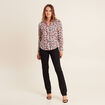 Chemise manches longues rouge femme