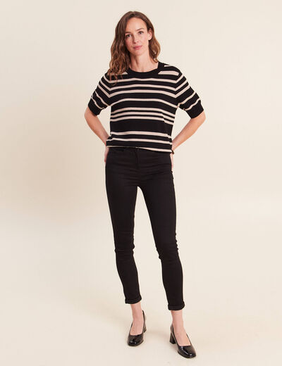 Pull noir femme