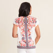 T-shirt manches courtes ecru femme