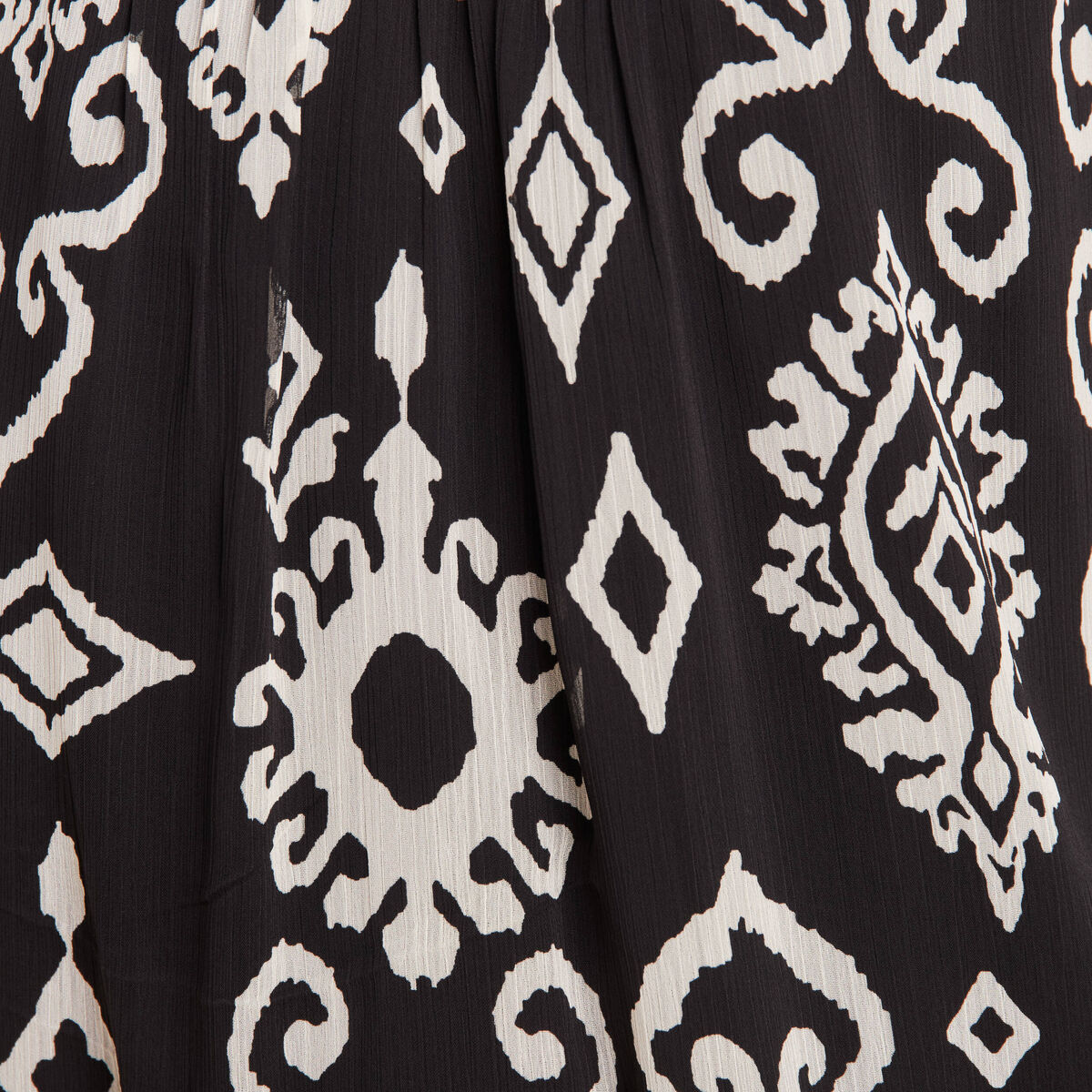Blouse manches 3/4 noir femme