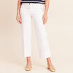 Jean coupe large 7/8&egrave;me blanc femme