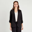Veste esprit blazer droite noir femme