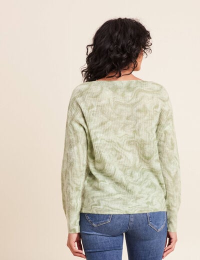 Pull col bateau manches longues gris femme