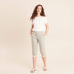 Pantacourt coupe mom large vert femme