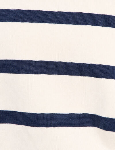 Pull avec d&eacute;tails de boutons bleu femme