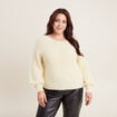 Pull confectionné en France jaune pastel femme