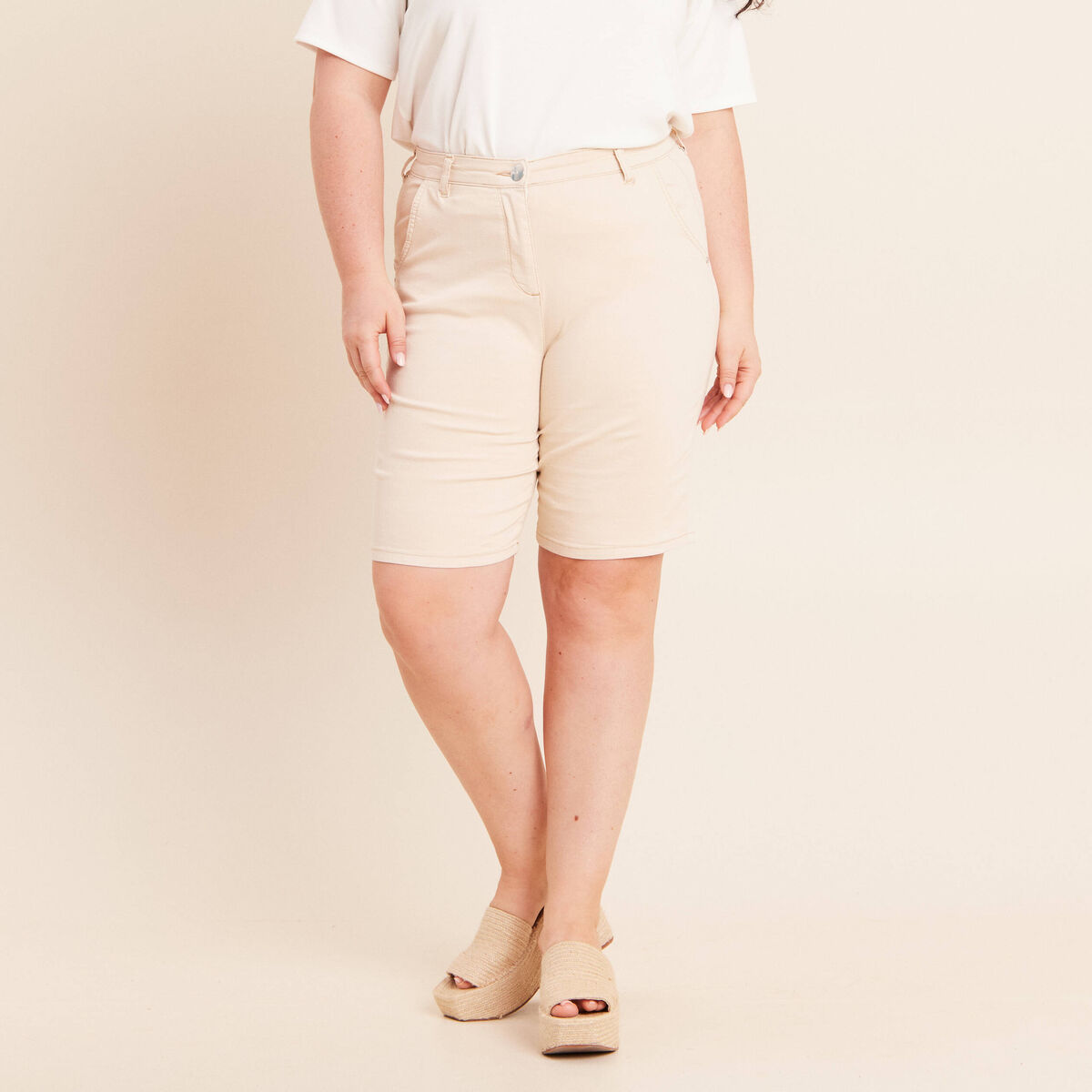 Pantalon magique le l&eacute;ger ivoire femme