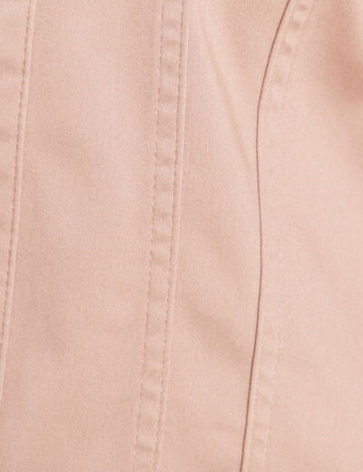 Veste cintr&eacute;e r&eacute;versible manches longues marron femme