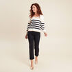 Pull manches longues blanc femme
