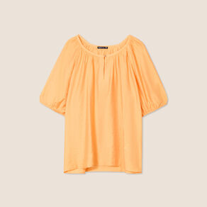 Blouse manches 3/4 orange clair femme