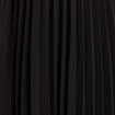 Robe évasée plissée noir femme