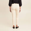 Pantalon léger taille standard 7/8ème ivoire femme