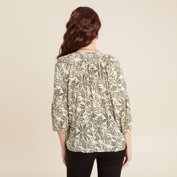 blouse manches 34 ecru femme Blouse manches 3/4 ecru femme