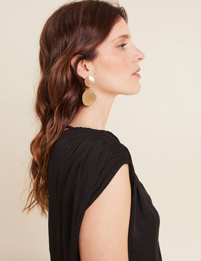 Blouse sans manches noir femme