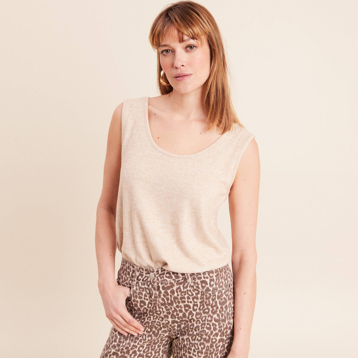 Ensemble doudou manches longues creme femme