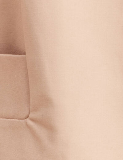 Parka droite courte &agrave; capuche en coton sable femme