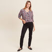 Pull manches longues rose femme