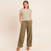 T-shirt manches courtes vert femme