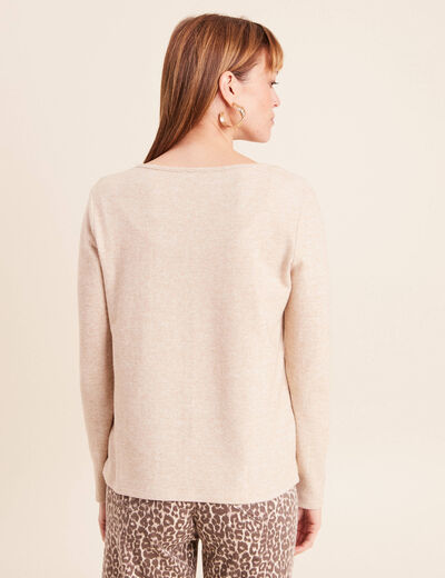 Ensemble doudou manches longues creme femme
