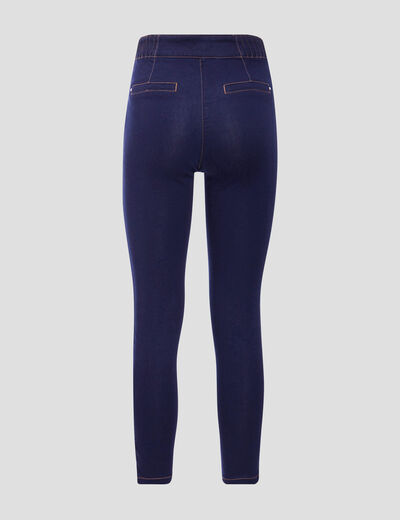 Jegging avec boutons denim brut femme