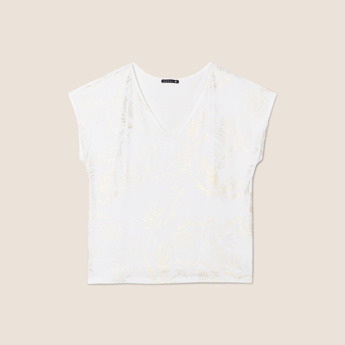T-shirt manches courtes blanc femme