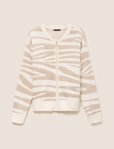 Veste bomber blanc femme