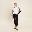 Pull manches longues blanc femme