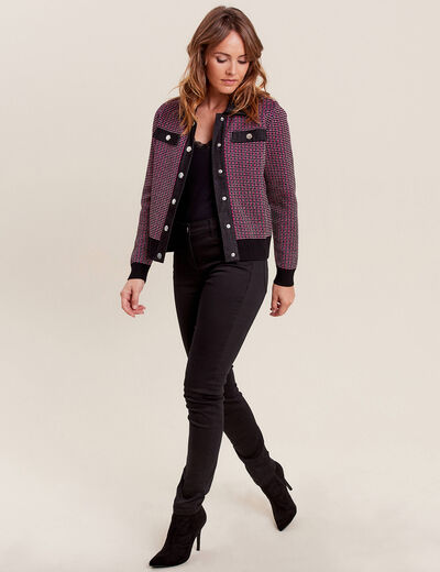Gilet manches longues noir femme