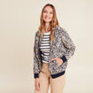 Gilet réversible esprit bomber beige femme