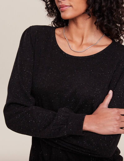 T-shirt manches longues noir femme