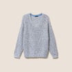 Pull col v bleu roi femme