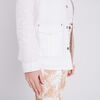 Veste droite boutonnee ecru femme