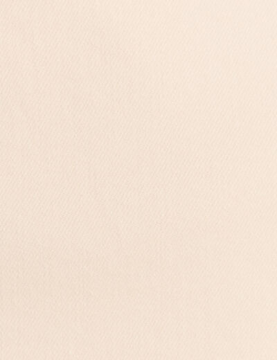 Short droit taille élastiquée ivoire femme