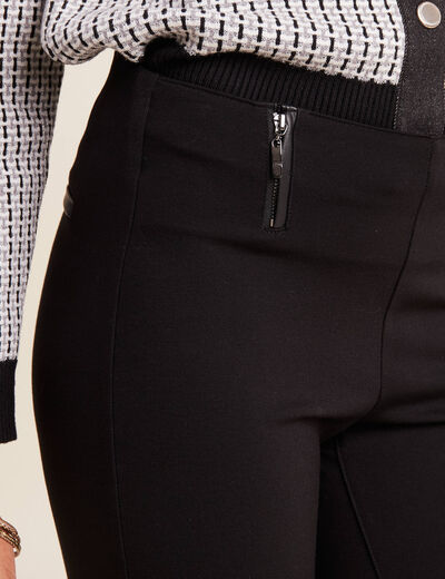Pantalon tregging 7/8ème noir femme